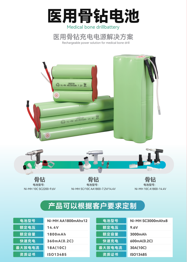 醫(yī)用骨鉆電池